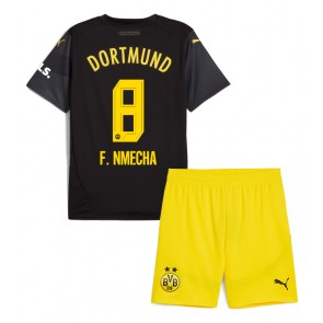 Borussia Dortmund Felix Nmecha #8 Dětské Venkovní dres komplet 2024-25 Krátký Rukáv (+ trenýrky)